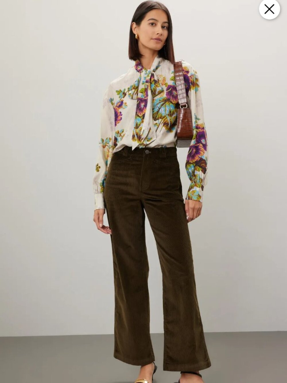 Tory Burch Floral Bow Top Size 10 MSRP $448